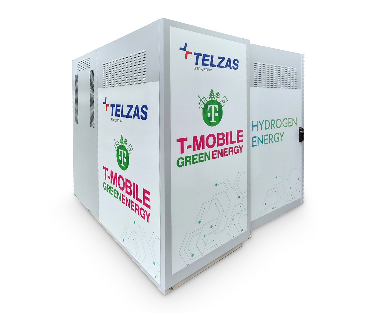 Telzas - hydrogen cell power system FC-01 in T-MOBILE